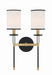 Crystorama HAT-472-BF-VG Hatfield Two Light Wall Sconce Black Forged / Vibrant Gold Main Image.jpg