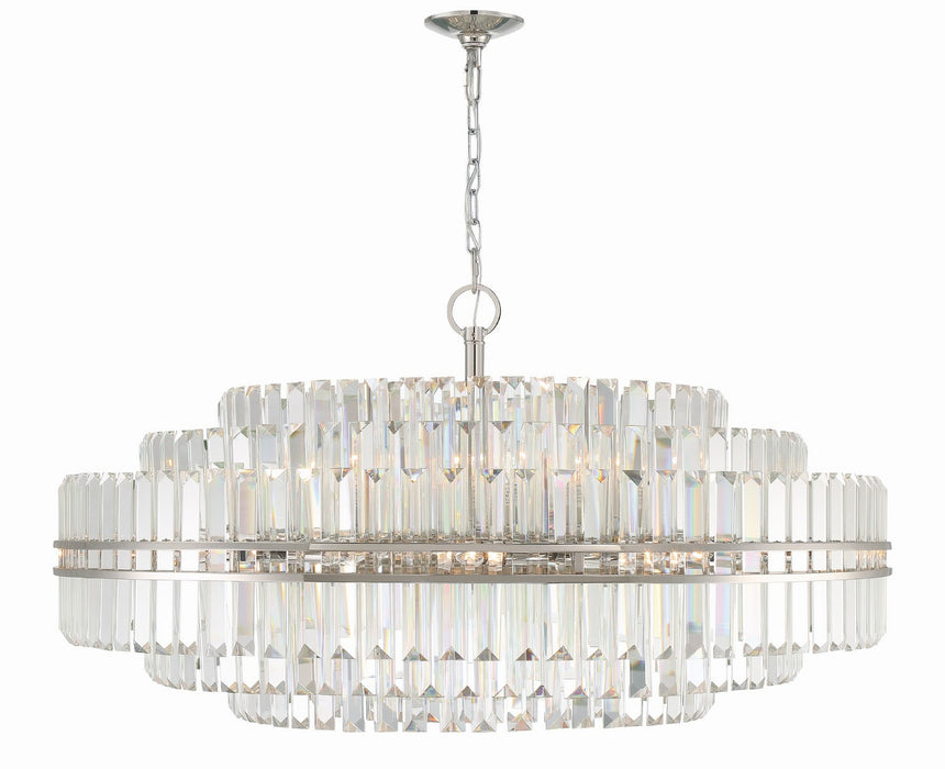 Crystorama HAY-1409-PN Hayes 32 Light Chandelier Polished Nickel Main Image.jpg