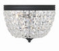 Crystorama NOL-312-BF-CL-MWP Nola Two Light Flush Mount Black Forged Main Image.jpg