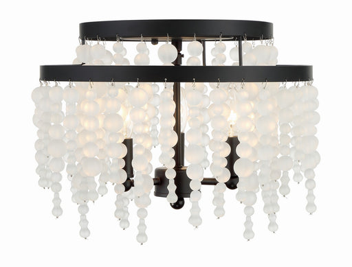 Crystorama POP-A5073-MK-FR Poppy Three Light Semi Flush Mount Matte Black Main Image.jpg