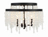 Crystorama POP-A5073-MK-FR Poppy Three Light Semi Flush Mount Matte Black Main Image.jpg