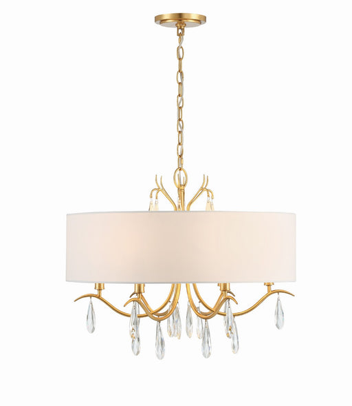 Crystorama ROL-18806-GA Rollins Six Light Chandelier Antique Gold Main Image.jpg