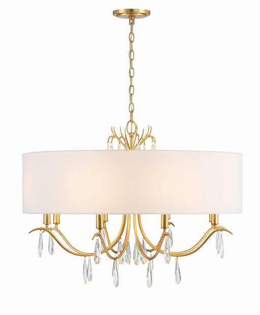 Crystorama ROL-18808-GA Rollins Eight Light Chandelier Antique Gold Main Image.jpg