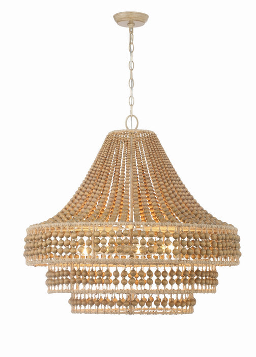 Crystorama SIL-B6008-BS Silas Eight Light Chandelier Burnished Silver Main Image.jpg