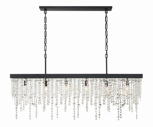 Crystorama WIN-617-BF-CL-MWP Winham Six Light Chandelier Black Forged Main Image.jpg