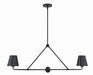 Crystorama XAV-B9302-MK Xavier Two Light Chandelier Matte Black Main Image.jpg