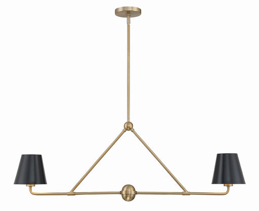 Crystorama XAV-B9302-VG Xavier Two Light Chandelier Vibrant Gold Main Image.jpg