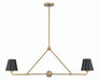 Crystorama XAV-B9302-VG Xavier Two Light Chandelier Vibrant Gold Main Image.jpg