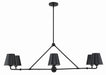 Crystorama XAV-B9306-MK Xavier Six Light Chandelier Matte Black Main Image.jpg
