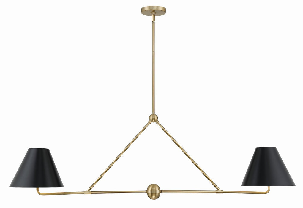Crystorama XAV-B9307-VG Xavier Four Light Chandelier Vibrant Gold Main Image.jpg