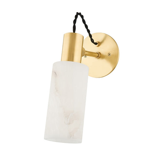 Hudson Valley 9005-AGB Malba One Light Wall Sconce, Aged Brass Main Image.jpg