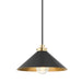 Hudson Valley MDS1401-AGB/DB Clivedon One Light Pendant, Aged Brass Main Image.jpg