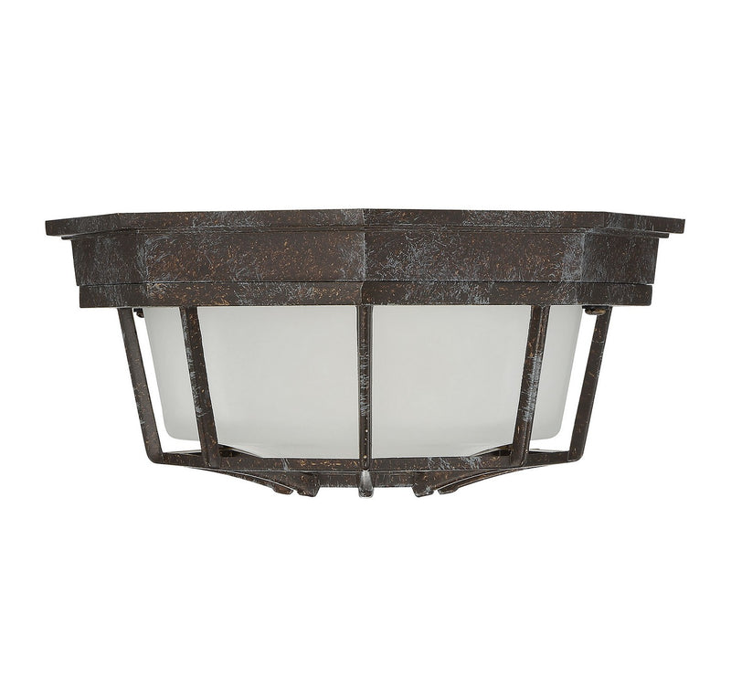 Savoy House 5-2066-72 One Light Flush Mount, Rustic Bronze (2)