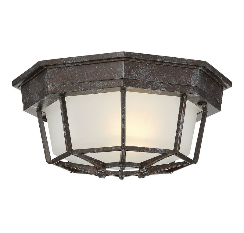 Savoy House 5-2066-72 One Light Flush Mount, Rustic Bronze (3)