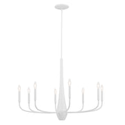 Kichler 52526WH Eight Light Chandelier, White