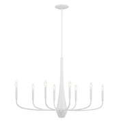 Kichler 52528WH Eight Light Chandelier, White