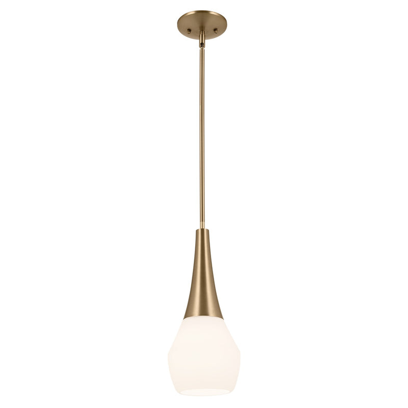 Kichler 52529CPZ One Light Pendant, Champagne Bronze