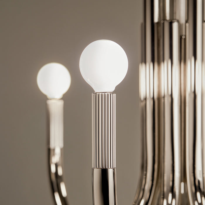 Kichler 52550PN Eight Light Chandelier, Polished Nickel (6)