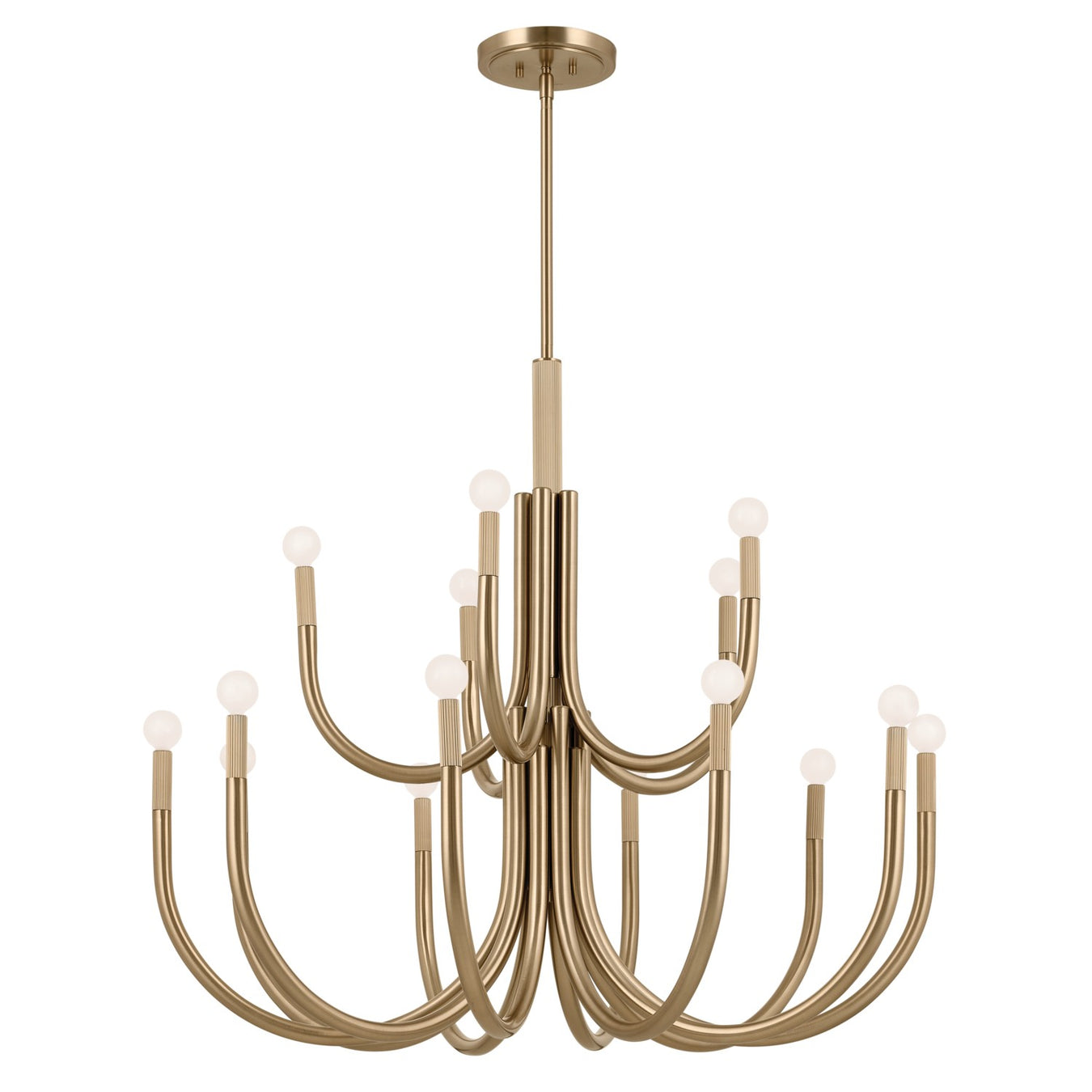 Kichler 52552CPZ 15 Light Chandelier, Champagne Bronze