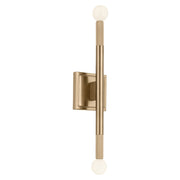 Kichler 52556CPZ Two Light Wall Sconce, Champagne Bronze