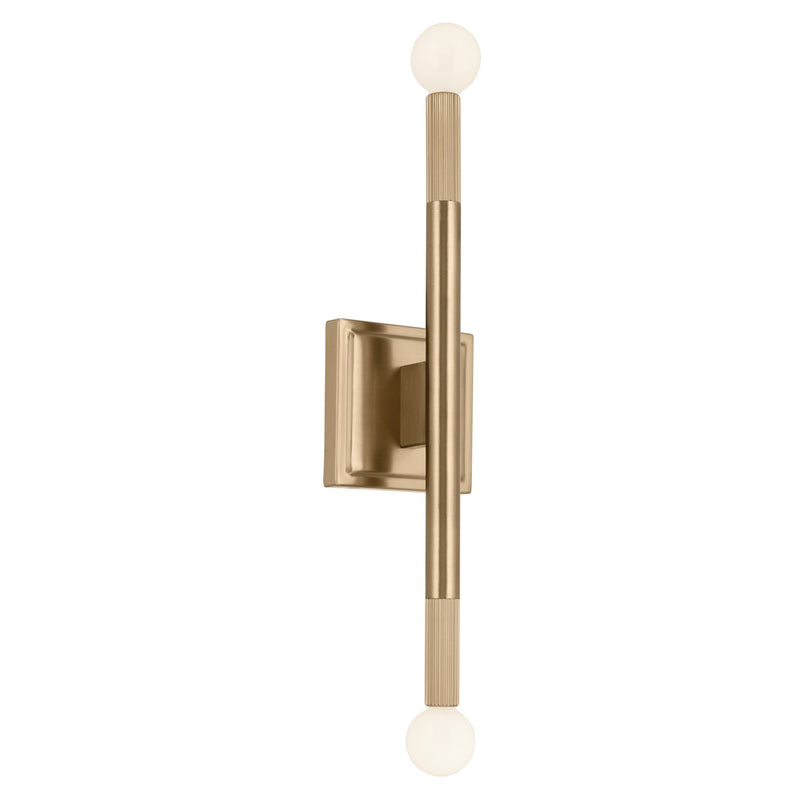 Kichler 52556CPZ Two Light Wall Sconce, Champagne Bronze