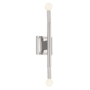 Kichler 52556PN Two Light Wall Sconce, Polished Nickel