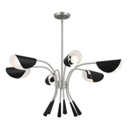 Kichler 52559SN Six Light Chandelier, Satin Nickel