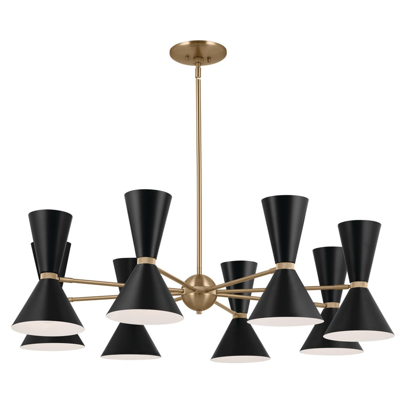 Kichler 52567CPZBK 16 Light Chandelier, Champagne Bronze