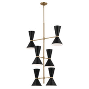 Kichler 52568CPZBK 12 Light Foyer Chandelier, Champagne Bronze
