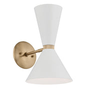 Kichler 52570CPZWH Two Light Wall Sconce, Champagne Bronze