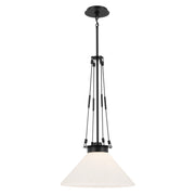 Kichler 52581BK One Light Pendant, Black
