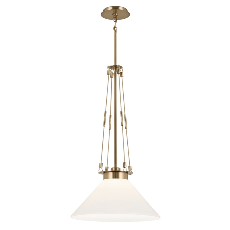 Kichler 52581CPZ One Light Pendant, Champagne Bronze