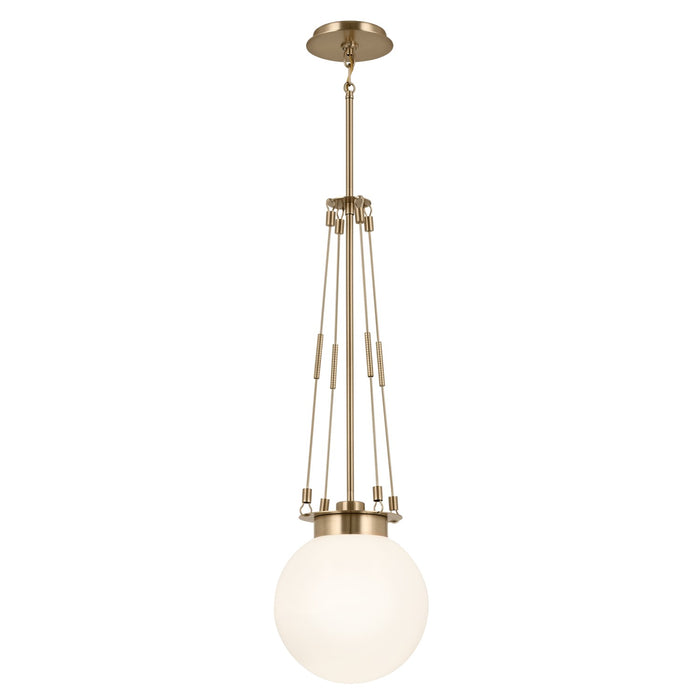 Kichler 52582CPZ One Light Pendant, Champagne Bronze
