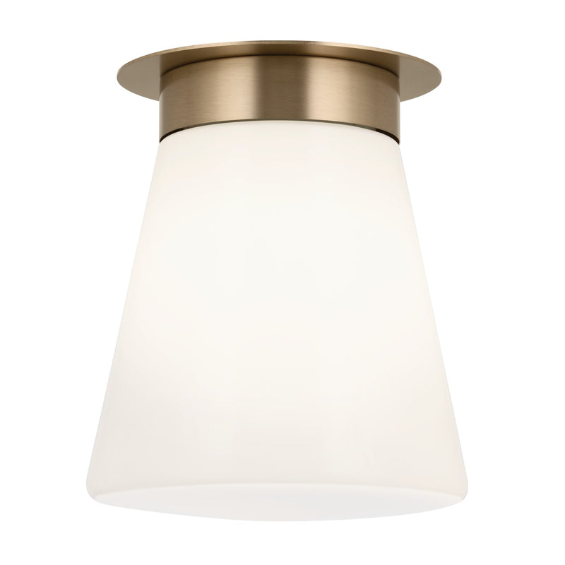 Kichler 52585CPZ One Light Flush Mount, Champagne Bronze