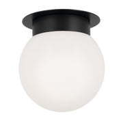 Kichler 52586BK One Light Flush Mount, Black