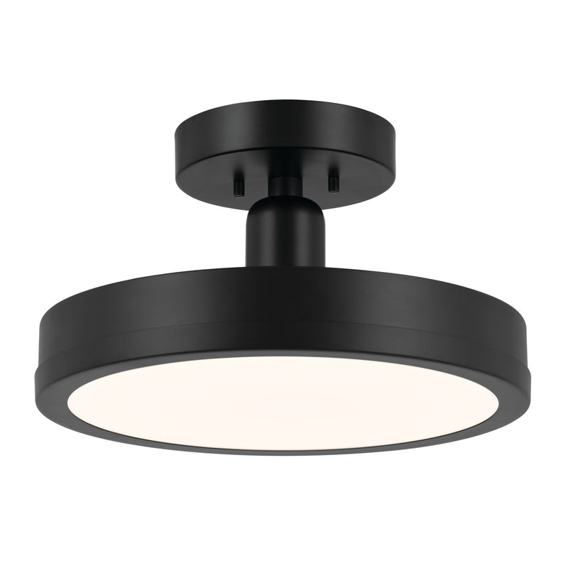 Kichler 52589BK LED Semi Flush Mount, Black