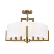 Kichler 52592CPZ Eight Light Pendant/Semi Flush, Champagne Bronze