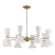Kichler 52567CPZWH 16 Light Chandelier, Champagne Bronze