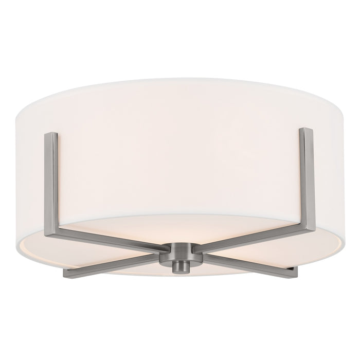 Kichler 52593CLP Malen Two Light Flush Mount, Classic Pewter Main Image.jpg