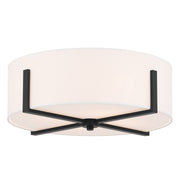 Kichler 52594BK Four Light Flush Mount, Black