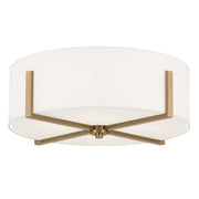 Kichler 52594CPZ Four Light Flush Mount, Champagne Bronze