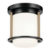 Kichler 52596BKCPZ Brit One Light Flush Mount, Black Main Image.jpg