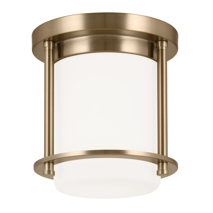 Kichler 52596CPZ Brit One Light Flush Mount, Champagne Bronze Main Image.jpg