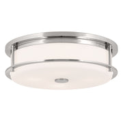 Kichler 52597PN Four Light Flush Mount, Polished Nickel