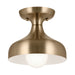 Kichler 52599CPZ Sisu One Light Semi Flush Mount, Champagne Bronze Main Image.jpg