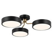 Kichler 52604BKCPZ LED Semi Flush Mount, Black