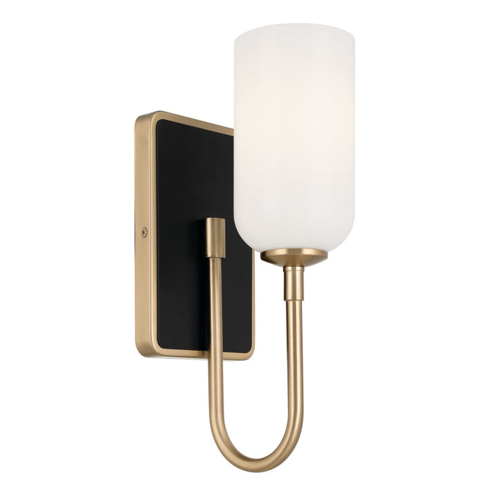 Kichler 55161CPZ Solia One Light Wall Sconce, Champagne Bronze Main Image.jpg