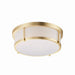 Maxim 10273WTSBR Rogue LED LED Flush Mount, Satin Brass Main Image.jpg