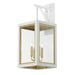 Maxim 30056CLWTGLD Neoclass Four Light Outdoor Wall Sconce, White/Gold Main Image.jpg