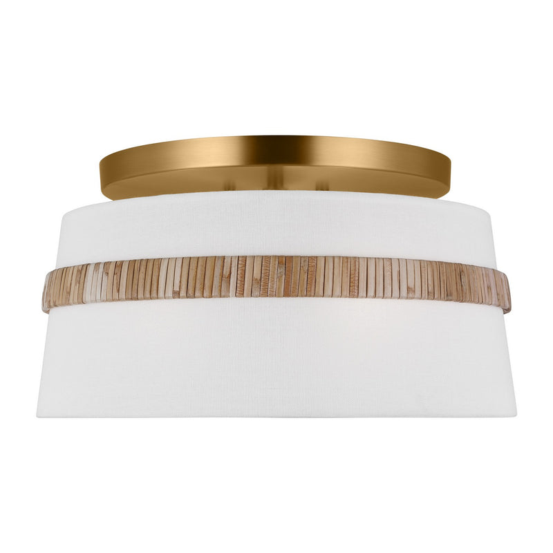 Visual Comfort Studio AF1143RTN Cordtlandt Three Light Semi-Flush Mount, Rattan Main Image.jpg
